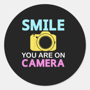 Rond Smile Drôle Vous Êtes Sticker Camera