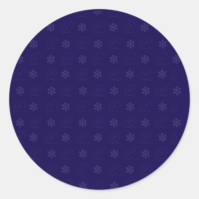 Rond Snowflake Football Sticker (Devant)