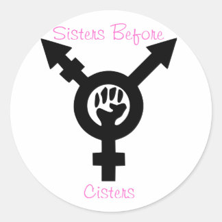 Rond Soeurs avant Cisters Sticker transféministe Cister