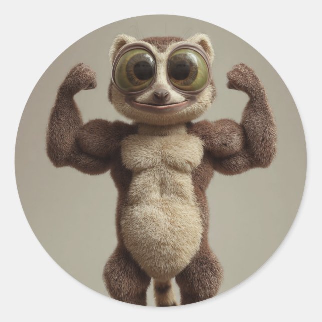 Rond Soft but Strong Sticker – Minimalist Aesthetic  (Devant)