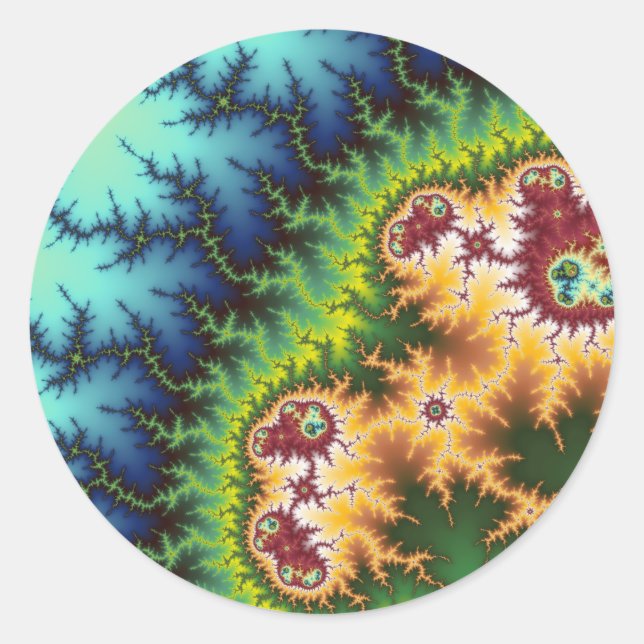 Rond Sous La Forêt - Sticker Fractal (Devant)