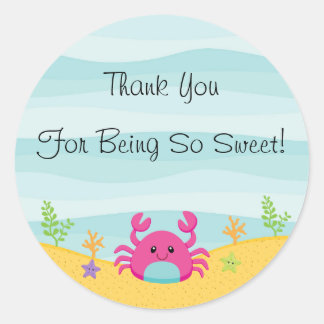 Rond Sous le Sticker Merci de mer