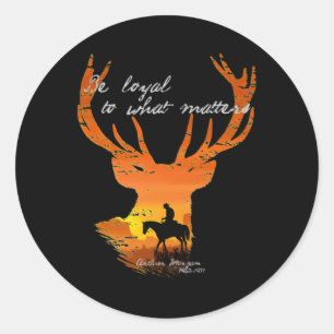 Rond Soyez Fidèle À Ce Que S Arthur Morgan Sticker