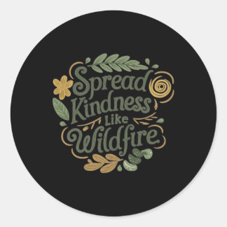 Rond Spread Kindness - Sticker Positif Affirmation