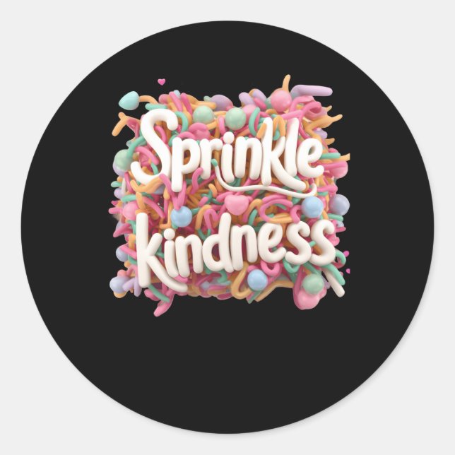 Rond Sprinter la douceur - 3d - Sticker S Kindness (Devant)