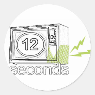 Rond Sticker 12secondes.tv