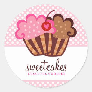Rond Sticker 311 Sweet Cakes Cupcake