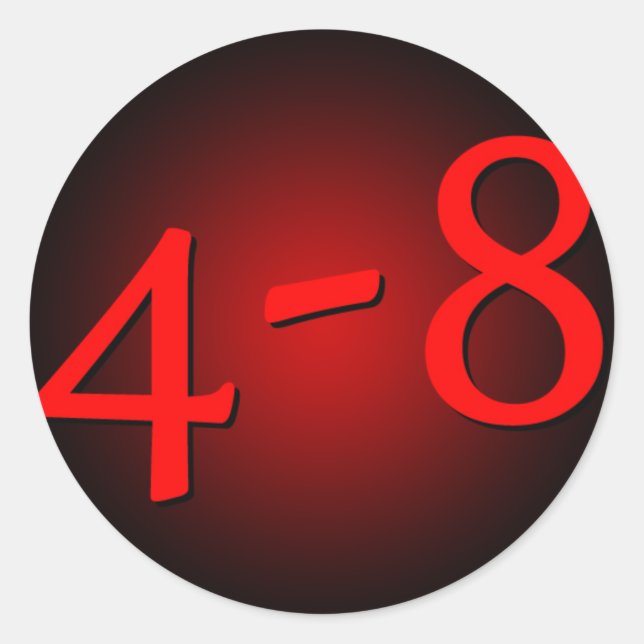 Rond Sticker 4-8 (Devant)