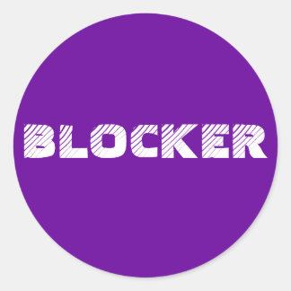 Rond Sticker 6- ou 20-Pack : Blocker
