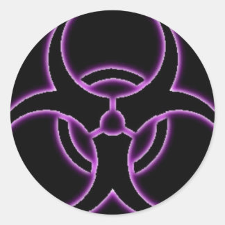 Rond Sticker à biosque à brumes violettes