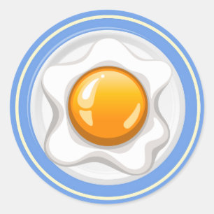 Rond Sticker à bol d'oeuf - SRF