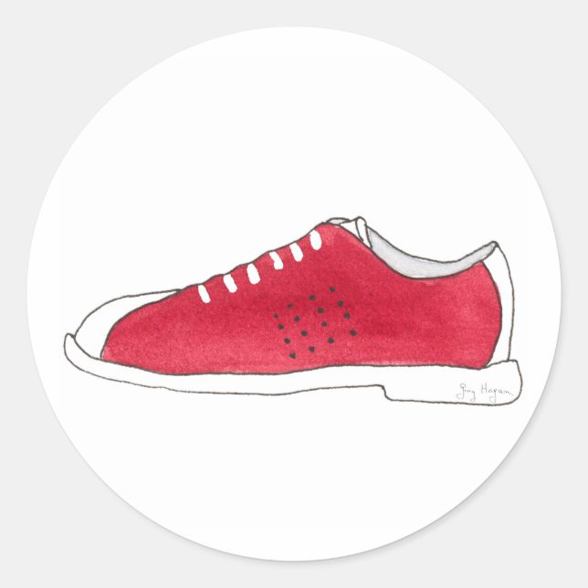 Rond Sticker à chaussures de bowling (Devant)