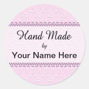 Rond Sticker à couture artisanale