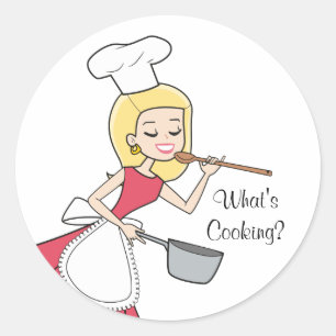 Rond Sticker à Cuisines - Baker Lady