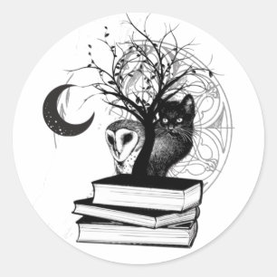 Rond Sticker à deux mondes