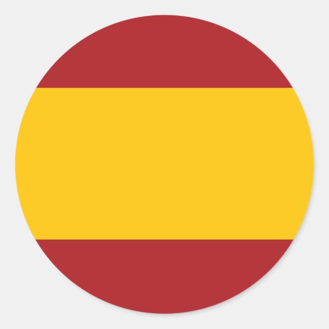 Rond Sticker à drapeau espagnol (Devant)