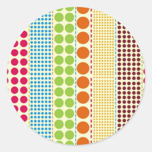 Rond Sticker à enveloppe Boho Dots