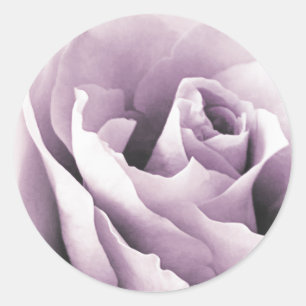 Rond Sticker à enveloppe Rose violet