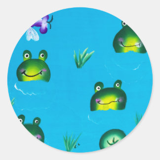 Rond Sticker À ÉTANG FROGGIE