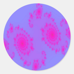 Rond Sticker à éternuement rose