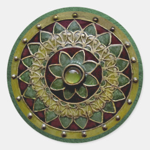 Rond Sticker à fleurs irlandais