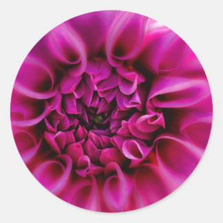 Rond Sticker à fleurs roses
