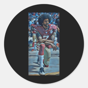 Rond Sticker à genoux Colin Kaepernick