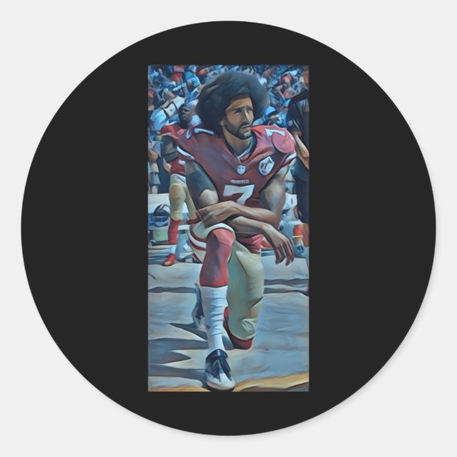 Rond Sticker à genoux Colin Kaepernick (Devant)