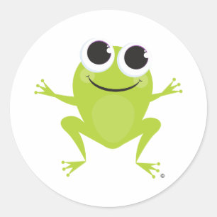 Rond Sticker à la grenouille