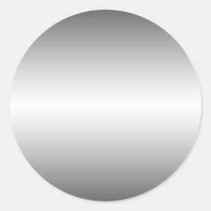 Rond Sticker à look métallique lisse