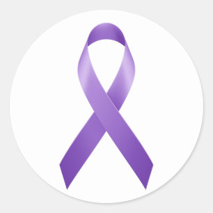 Rond Sticker à ruban pour la sensibilisation à la viole