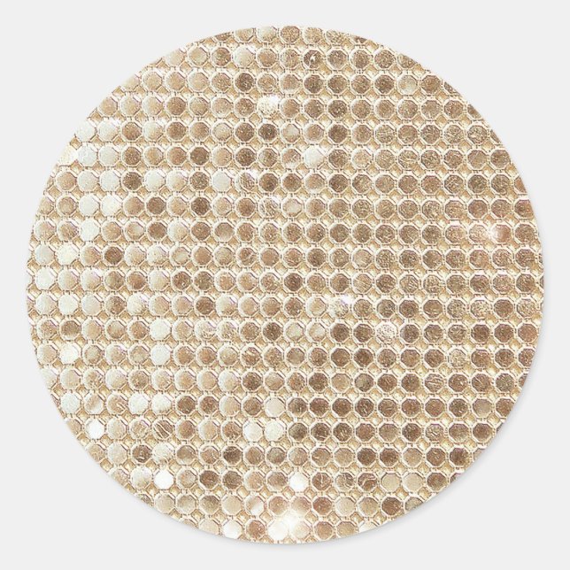 Rond Sticker à séquence or (Devant)