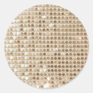 Rond Sticker à séquence or