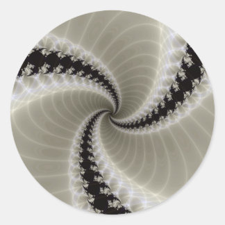 Rond Sticker à spirale fractale