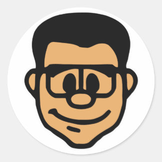 Rond Sticker à tête Lockergnome
