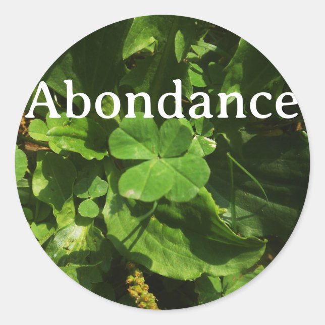 Rond Sticker Abondance (Devant)