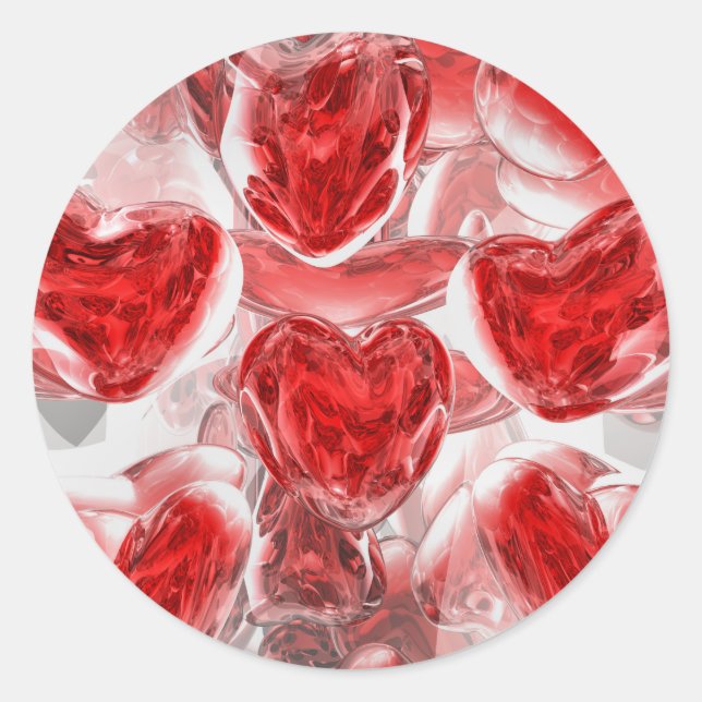 Rond Sticker Abstrait (Devant)