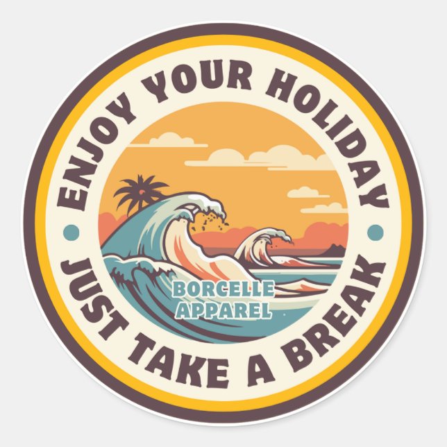 Rond Sticker Adventure Await (Devant)