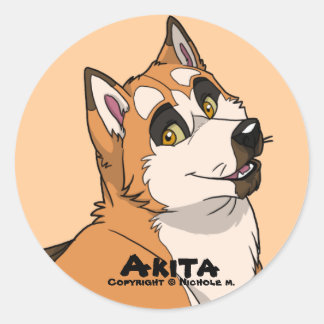 Rond Sticker Akita