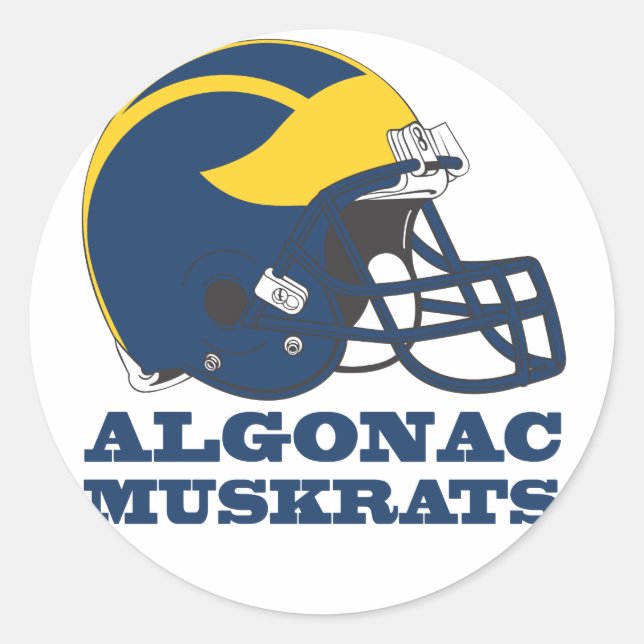 Rond Sticker - Algonac Muskrats (Devant)