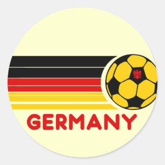Rond Sticker Allemagne de football