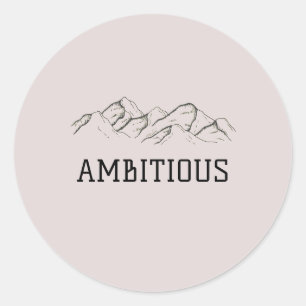 Rond Sticker ambitieux