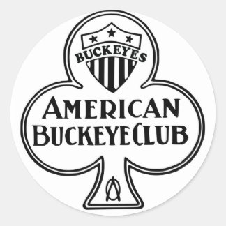 Rond Sticker American Buckeye Club