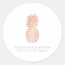 Sticker - Ananas Rose Gold