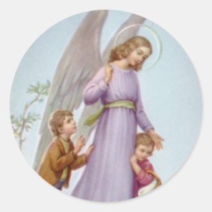 Rond Sticker Angel Gardien