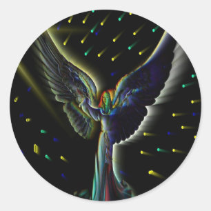 Rond Sticker Angel Power