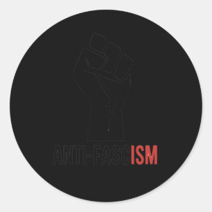 Rond Sticker anti-fasciste