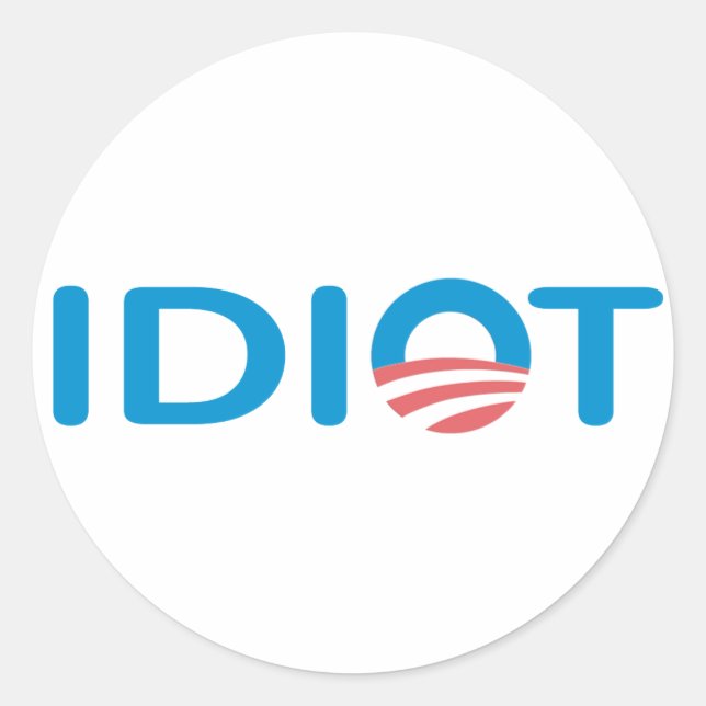 Rond Sticker anti-Obama (Devant)