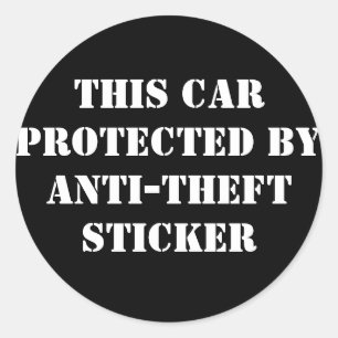 Rond Sticker anti-VOL
