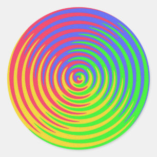Rond Sticker arc-en-ciel